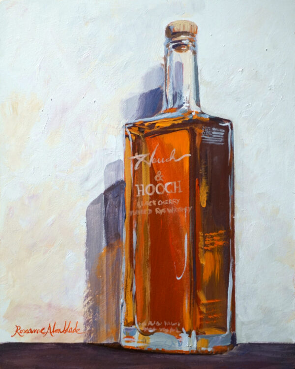 Hannah and Hooch bourbon bottle